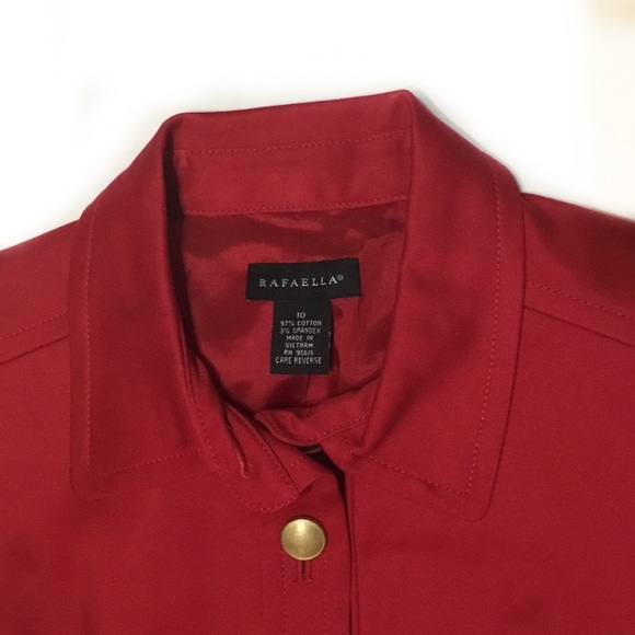 Rafaella Cotton Stretch Size 10 Blazer Jacket NWT - Picture 3 of 7